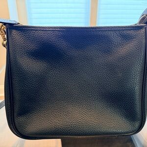 Coach Black Pebbled Leather Shoulder Bag